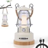 Merkloos / Sans marque Wan GmbH Outdoor campinglamp led-lantaarn oplaadbaar USB batterij traploos dimbaar 75 uur lichttijd camping stroomuitval tuin decoratie - wit