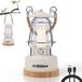 Merkloos / Sans marque Wan GmbH Outdoor campinglamp led-lantaarn oplaadbaar USB batterij traploos dimbaar 75 uur lichttijd camping stroomuitval tuin decoratie - wit