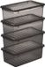 Keeeper opbergboxenset 'bea', 4x 5,6 liter, kristalgrijs