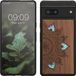 kwmobile hoesje geschikt voor Google Pixel 7 - Hoesje met bumper - hout - In donkerbruin Parelmoer mandala design