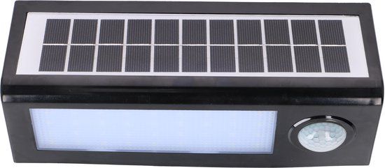 Grundig LED Solar Buitenlamp met Bewegingsmelder - 320 Lumen - Zwart