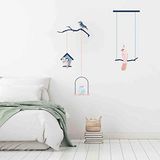 DRAEGER PARIS 1907 75000067 Draeger muursticker vogels en takken/nestkast homesticker huisdecoratie groot bont medium