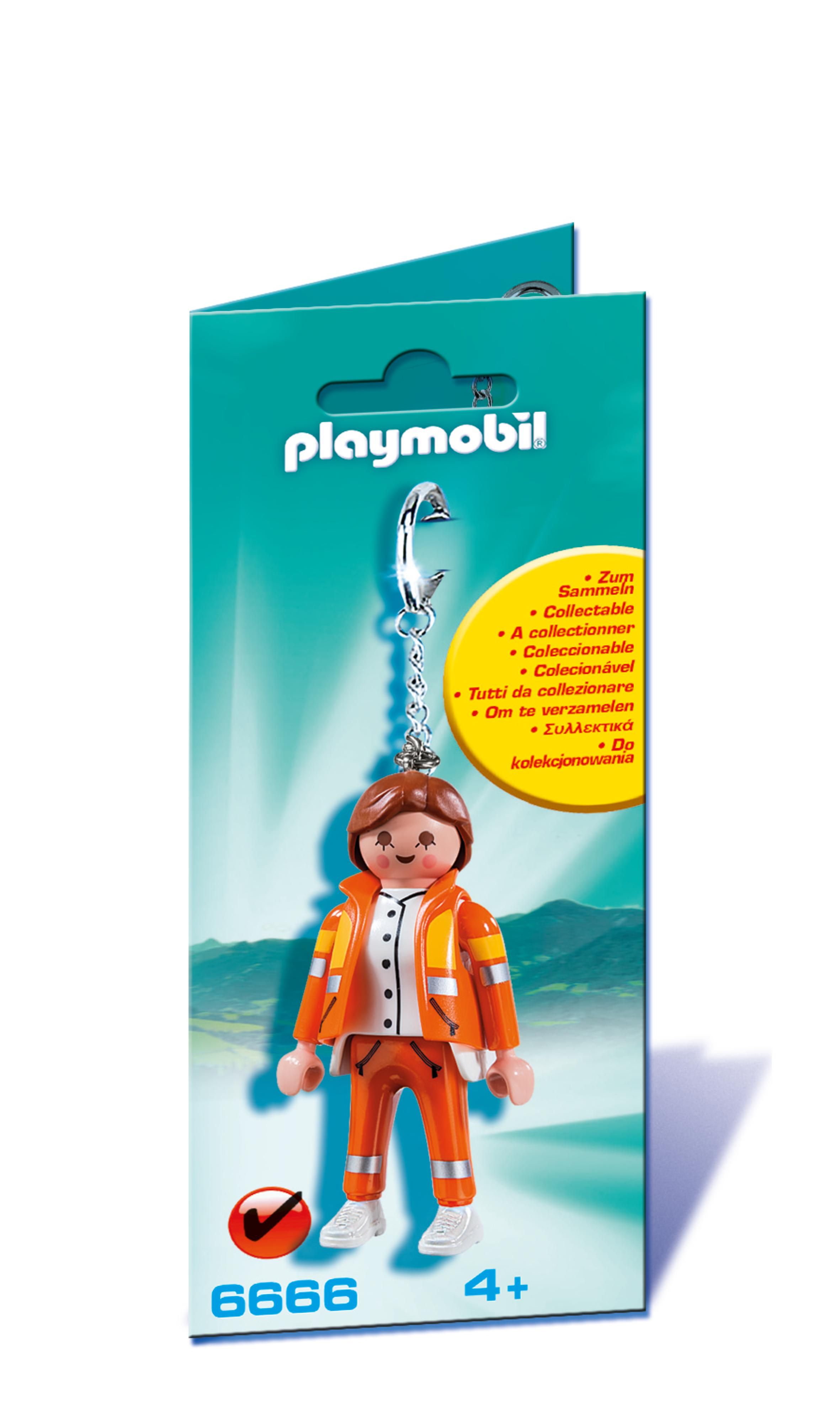 Playmobil Figures Sleutelhanger Spoedarts - 6666 - Oranje