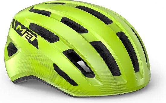 MET Miles MIPS Fietshelm - Fluo Yellow Glossy - S/M