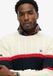 Superdry Cotton Stripe Cable Trui Heren M Ecru/Eclipse Navy
