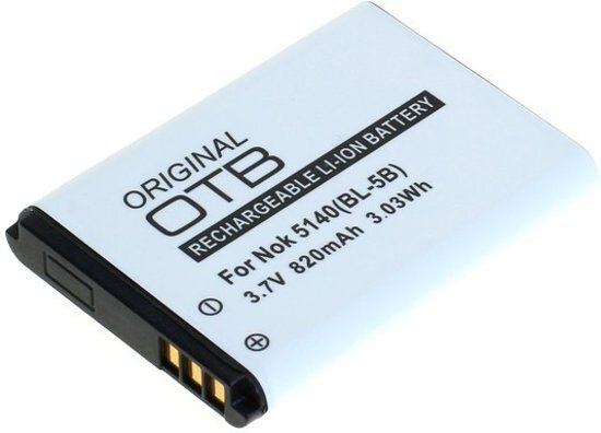 Out of the Box Batterij voor NOKIA 5140/6020/7260/5320 BL-5B 820mAh 3.7V Li-Ion