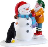 Lemax Building A Snowman