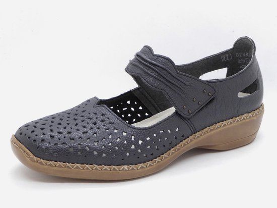 Rieker Dames 41399-14 Blauw Ballerina's - Maat 39 - Lente/Zomer 2026