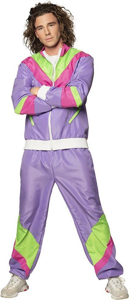 Boland Trainingspak Retro Heren Polyester Maat XL - Multi