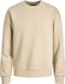 JACK & JONES Star basic sweat crew neck regular fit - heren sweatshirt katoenmengsel met O-hals - beige