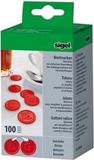 SIGEL Waardemunten Sigel rood - drank kunststof 100 st. 25mm