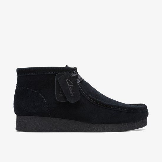 Clarks WallabeeEVOBt Dames Veterschoenen - Suede - Zwart