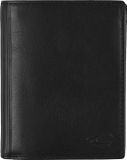 camel active Leren Portemonnee Cliff High Form Wallet Black Zwart