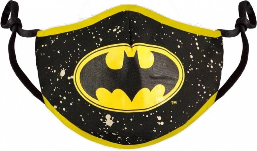 Difuzed Batman - Black&Yellow Adjustable Shaped Face Mask (1 Pack)