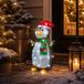 Lumineo Kerstverlichting figuur - pinguin - 22 x 28 x 45 cm - met knipper functie - buiten