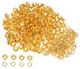 Set van 300 metalen oogjes, 5 mm, goudkleurig