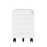 BISLEY Rollcontainer EasyRoll - 3 schuifladen, wit