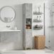 Maison Exclusive - Armoire ARNHEM avec étagère ouverte, couleur gris béton