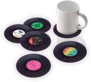 Spinning® Vinyl onderzetters x6