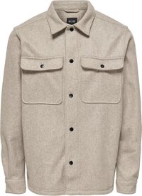 Only & Sons Ash Overhemd - Herenblouse lange mouw - Chinchilla - L