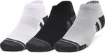 Under Armour UA Performance Tech 3pk Low Unisex Sportsokken - Grijs - Wit - Grijs