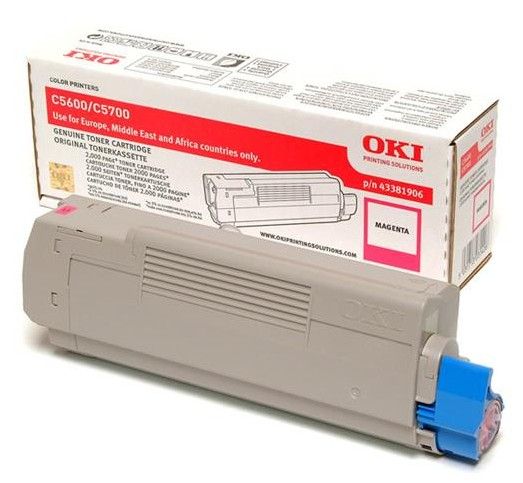 Oki 43381906 - Toner cartridge - Magenta - 2000 prints - Origineel