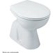 Roca Cuvette WC sur pied Polo sortie horizontale alimentation indépendante blanc céramique - WM822012Z0