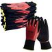 Unigloves Nitrex 360FC herbruikbare algemene handschoenen met nitreGrip technologie, platte nitril en zandernitril, in zwart/rood