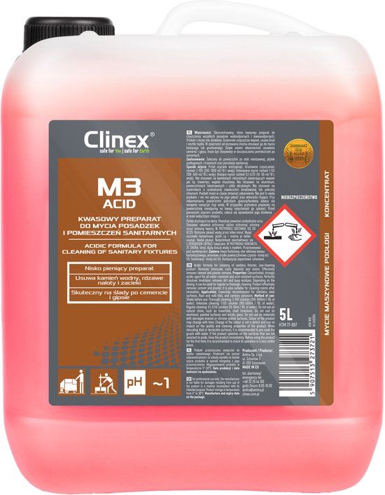 Clinex M3 Acid Zure Vloer- en Sanitairreiniger 5 liter