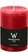 Wiedemann Bougie cylindrique/bougie pilier - bougie rustique - rouge - 7 x 10 cm - 43 heures de combustion