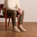 Manfield - Heren - Beige nubuck sneakers - Maat 45