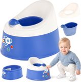 SUN BABY Potje NESTPOT - 18-36 maanden - Blauw-Wit + sticker Raket