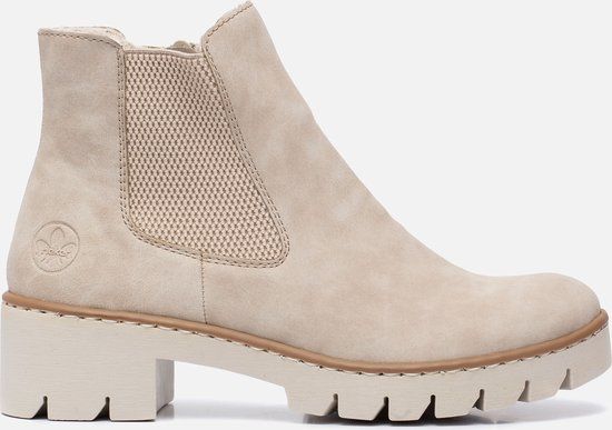 Rieker Chelsea boots beige Synthetisch 182202 - Dames - Maat 38