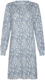 Pastunette Blue Mirage Nachthemd Dames Lange Mouw Fleece Maat 40 Blauw