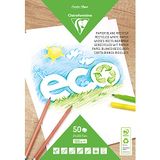 Clairefontaine 26509C - Blok van 50 Vellen Wit Papier A4 21x29,7cm 120g