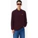 Lacoste Classic Fit Poloshirt manches longues marron, Uni