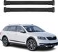 Omac Aluminium Dachträger für Skoda Octavia III Kombi 2013-2019 – Tüv / Din 75302:2019 – Max. Last 75 kg – 2 Träger Schwarz