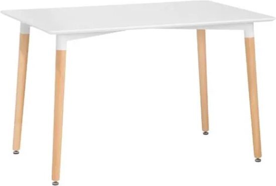 Viking Choice Moderne tafel - 120x80 cm - wit -Scandinavisch design