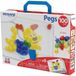 Miniland Mozaïek Pegs - 20mm - 100 Pinnetjes - In Doos Met Handvat - 3 Jaar