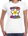 Bellatio Decorations Shoppartners Bv Jaren 60 Flower Power verkleed shirt wit met emoticon bloem dames - Sixties/jaren 60 kleding XL