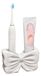 Porte-brosse à dents en céramique - Noeud rose avec 2 fentes
