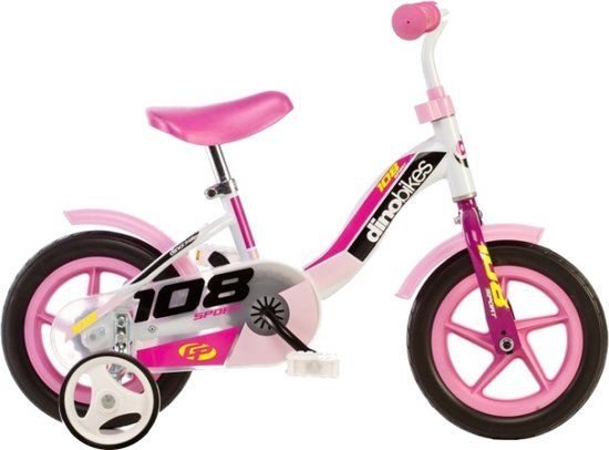 Dino 108l-girl - Stadsfiets - Meisjes - Wit - 10 Inch