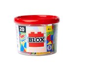 SIMBA Blox 20 bouwplaten met 32 noppen voor kinderen vanaf 3 jaar, 4 kleuren, hoogwaardige bouwstenen, volledig compatibel met vele andere fabrikanten