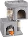 Merkloos / Sans marque Krabton Krabpaal Voor Katten - Zware Katten - Lichtgrijs