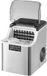 SnelShoppen machine à glaçons pour plan de travail, 20,4 kg par 24 heures, portable, autonettoyant, avec cuillère à glace et panier, argent