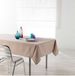 Merkloos Beige Rechthoekig Polyester Tafelkleed/Tafelzeil 140 x 250 cm