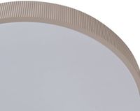 Lindby LED Plafondlamp met Dimmer - 1 Licht - Kunststof, Metaal - Wit, Taupe