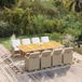 Prolenta Maison Exclusive Tuinset voor in de tuin, 9-delig, met kussens, van polyrotan, beige kleur