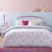 furn. Heya Home Gingham Bows Bedrukt Dekbedovertrek - Blauw - Super King