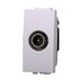 IXTRIMA TV-stopcontact met lus, mannelijk, kleur wit, compatibel met Bticino Living Light/International, 1 stuk